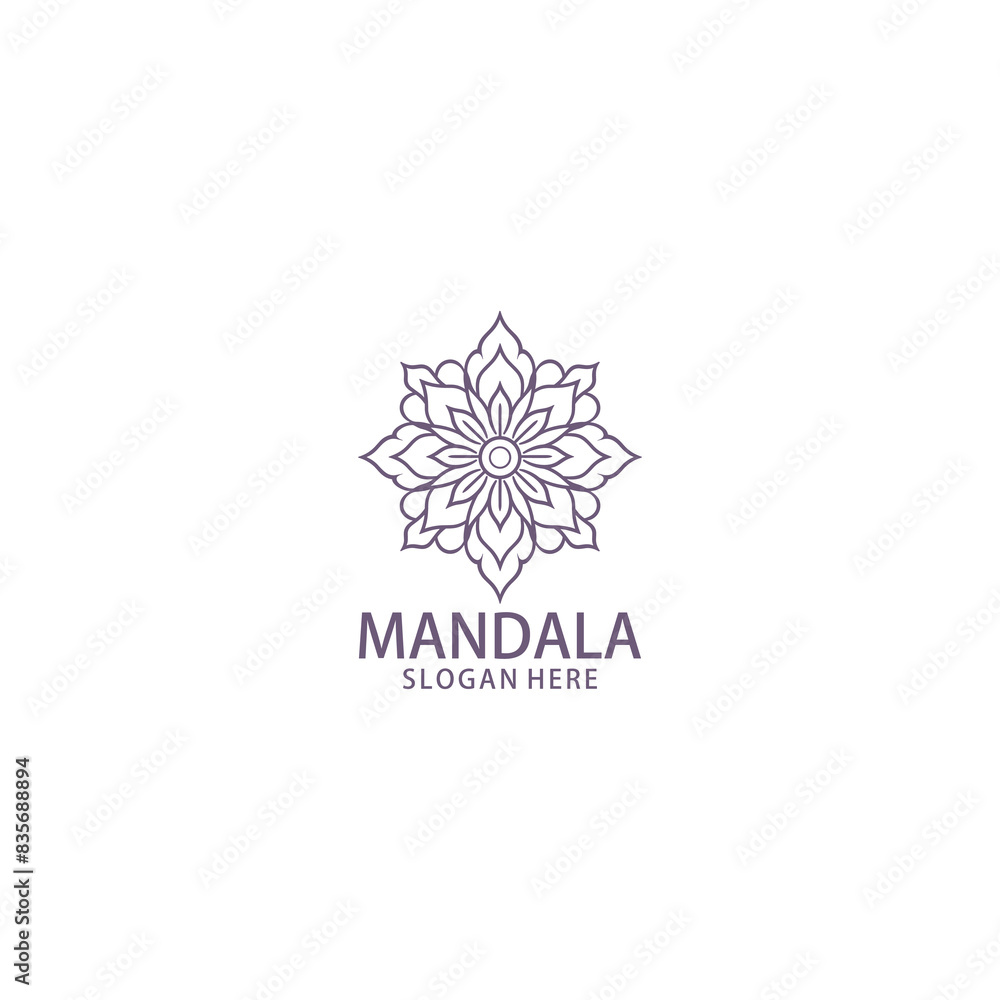 Mandala emblem logo vector illustration Mandala emblem logo vector illustration