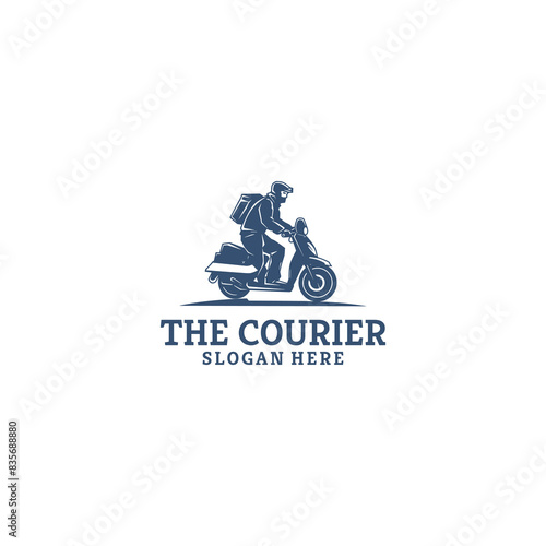 The courier logo vector illustration