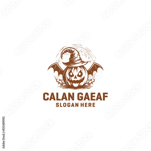 Calan gaeaf logo vector illustration photo