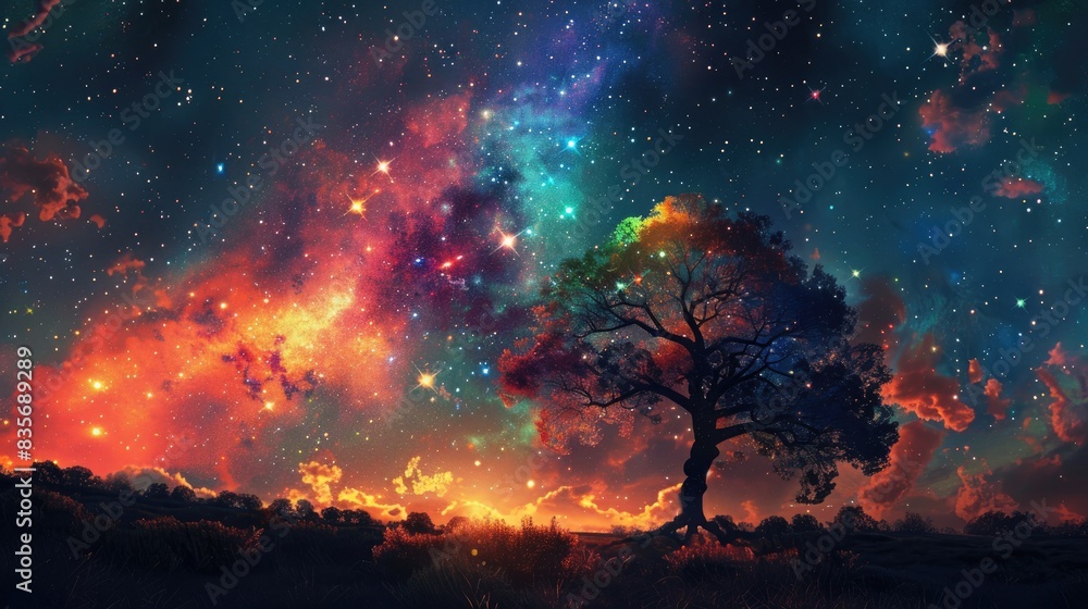 Explosion of Colors in the Night Sky Explosion of Colors in the Night Sky