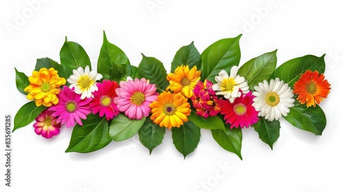 Wallpaper Mural Top-down shot of a beautifully arranged flower garland toran Torontodigital.ca