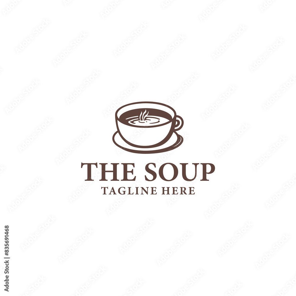 The soup,food and restaurant logo vector illustration The soup,food and restaurant logo vector illustration
