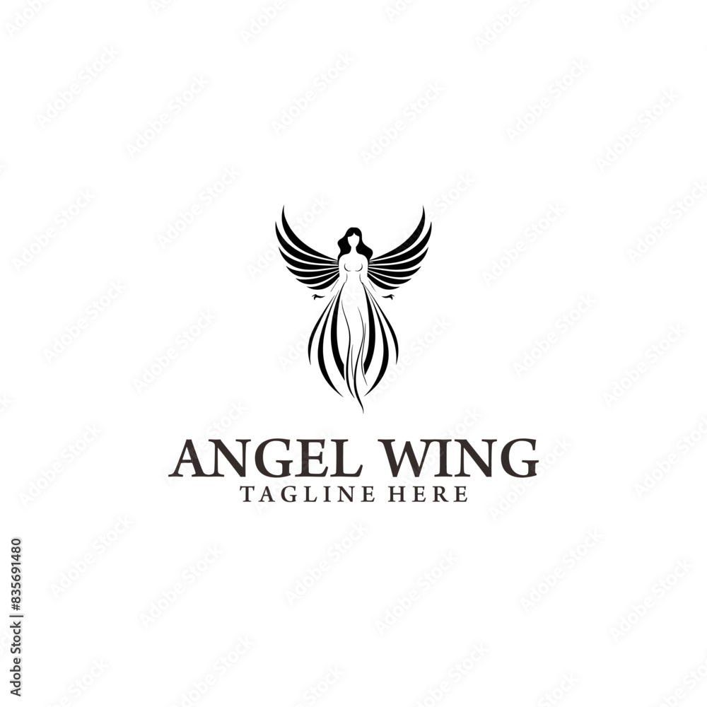 Angel wing logo vector illustration Angel wing logo vector illustration
