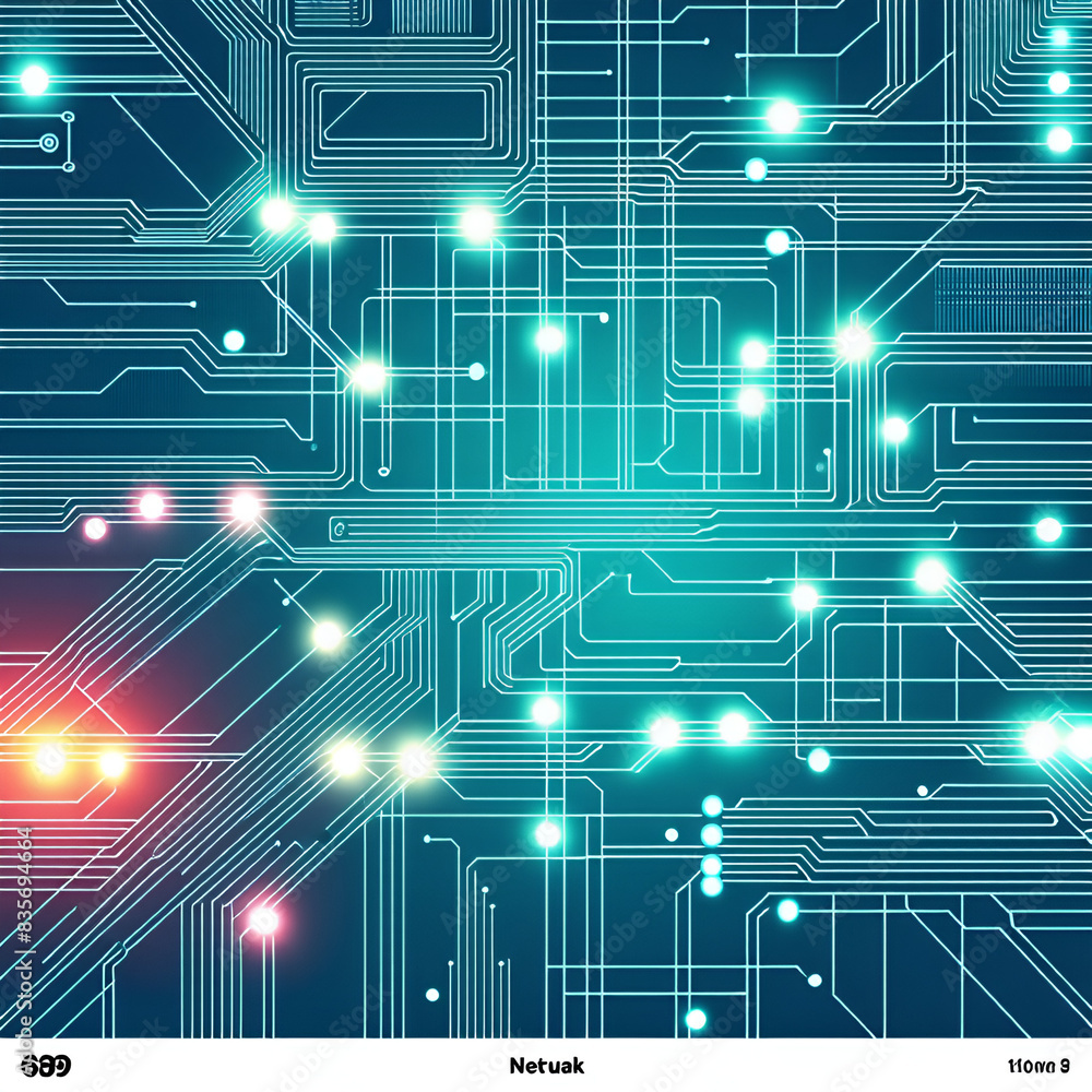 Digital background perfect for tech processes, neural networks
Generative AI