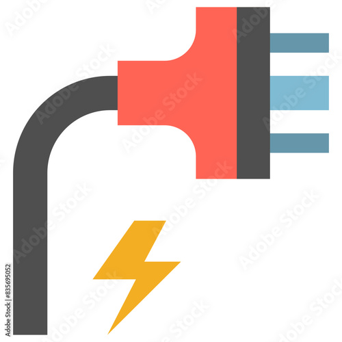 plug flat icon