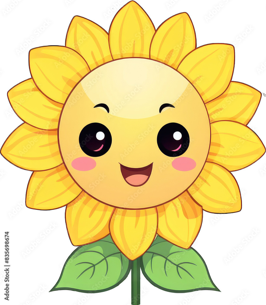 sunflower cartoon illustration sunflower cartoon illustration