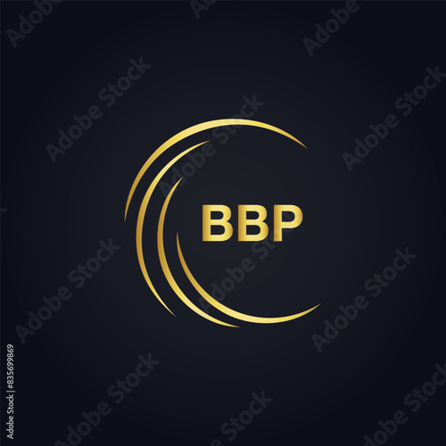 BBP logo. B B P design. White BBP letter. BBP, B B P letter logo design. B B P letter logo design in FIVE, FOUR, THREE, style. letter logo set in one artboard. B B P letter logo vector design. photo