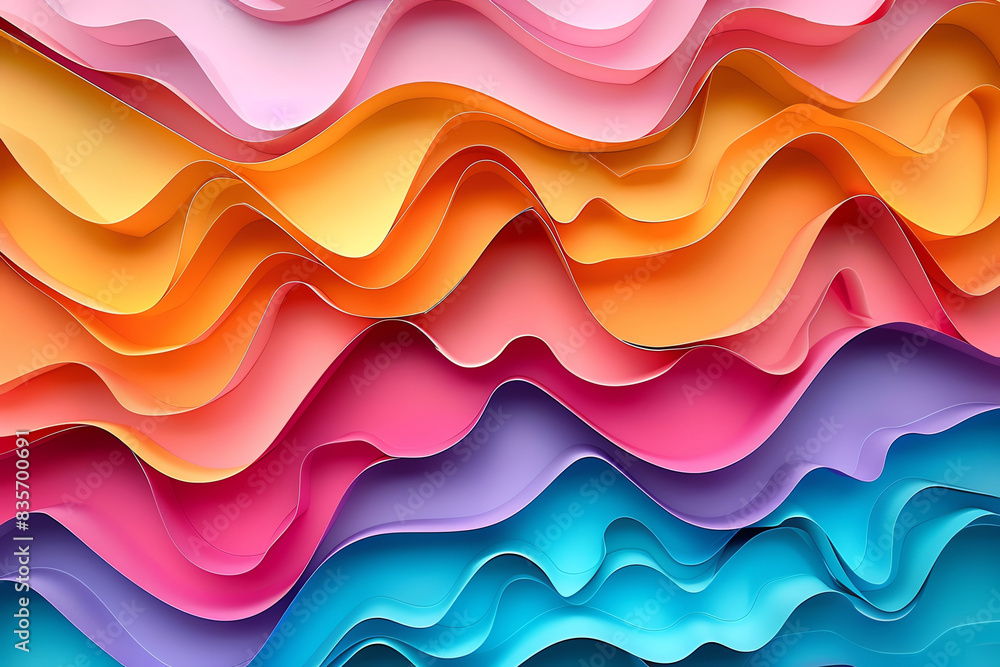 Create an abstract paper cut background using vibrant colors and organic shapes, layering different hues to create depth and visual interest. Create an abstract paper cut background using vibrant colors and organic shapes, layering different hues to create depth and visual interest.