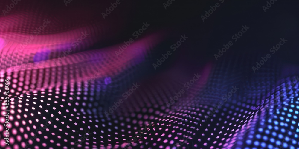 Fototapeta premium Minimalistic futuristic dots design with a gradient effect, providing a sleek and modern look. 