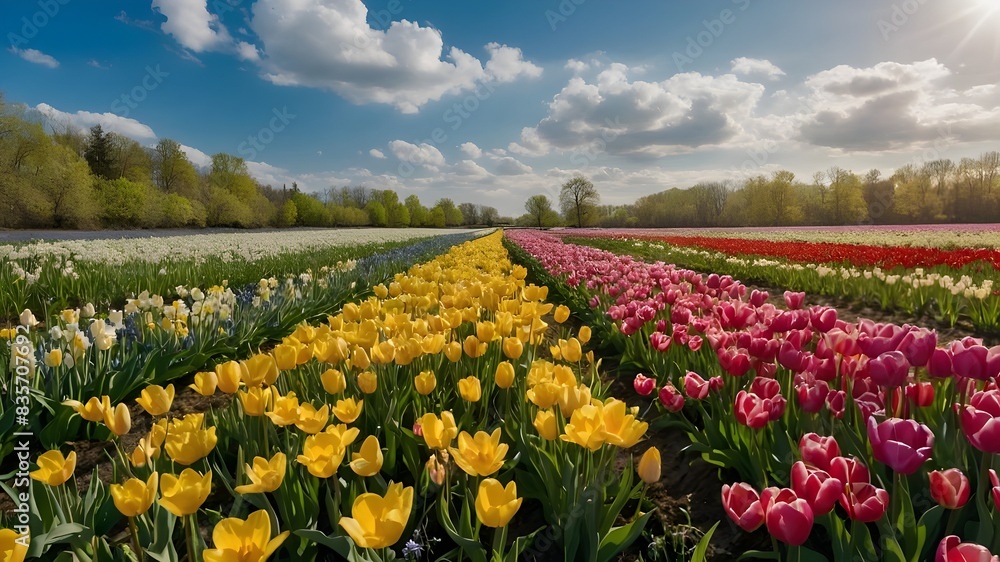 A Picturesque Meadow in Full Bloom During Springtime, Overflowing with Vibrant Wildflowers, Perfect for Seasonal Nature Calendars and Wall Art, Idyllic Springtime Meadow Bursting with Colorful Blossom A Picturesque Meadow in Full Bloom During Springtime, Overflowing with Vibrant Wildflowers, Perfect for Seasonal Nature Calendars and Wall Art, Idyllic Springtime Meadow Bursting with Colorful Blossom