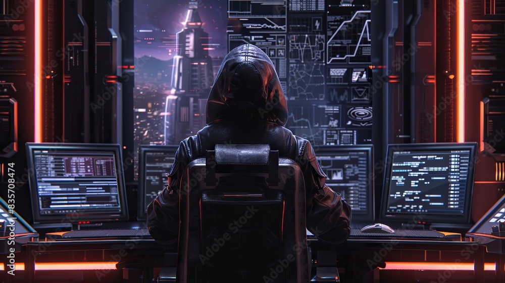Dive into the clandestine world of hacking with an anonymous figure ...