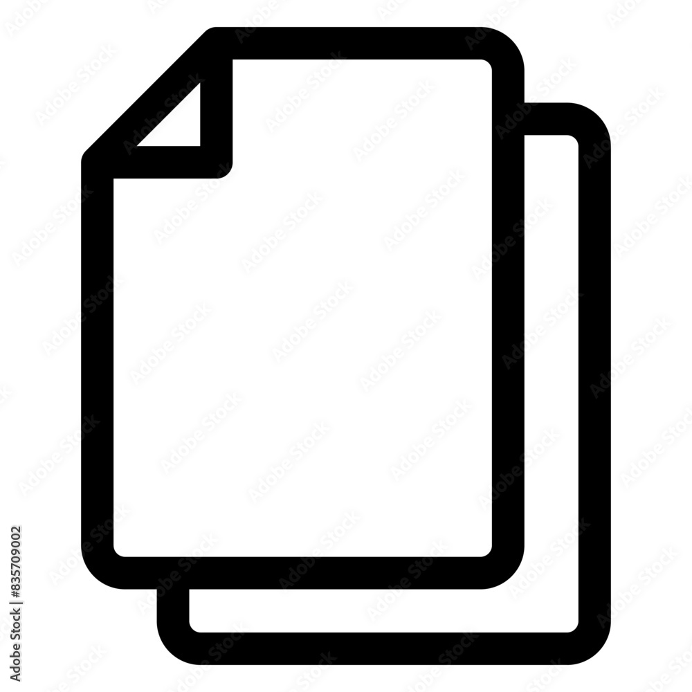 paper line icon vector illustration isolated on white background paper line icon vector illustration isolated on white background