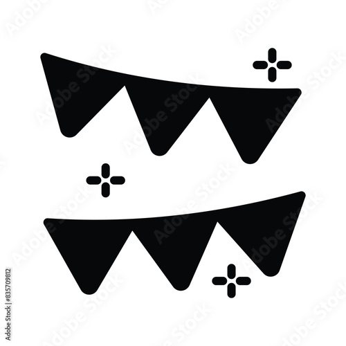 Get this visually perfect icon of garlands, decoration equipment
