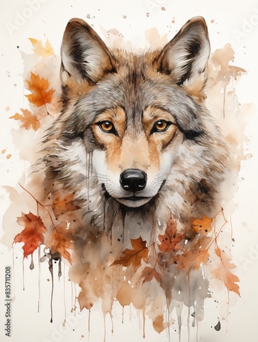 Wallpaper Mural wolf in the snow Torontodigital.ca