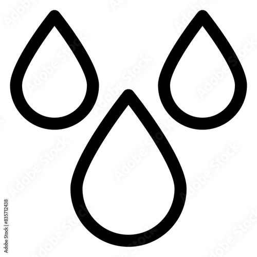drops line icon vector illustration isolated on white background