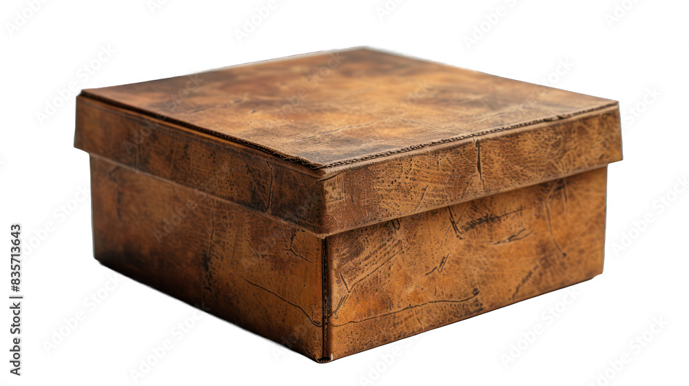 Paper gift box isolated on a transparent background Paper gift box isolated on a transparent background