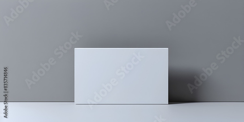 A simple and elegant product display A white paper in row sits on a white paper against a white background © Haleema