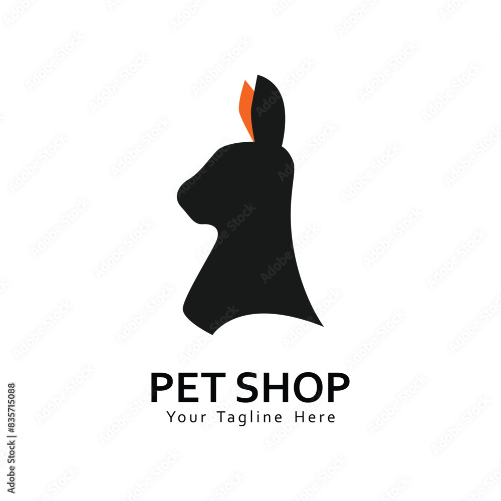 Obraz premium Pet shop logo vector design