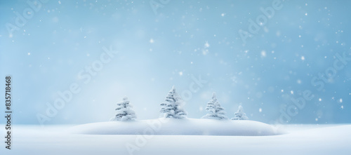 Wallpaper Mural winter landscape with snow Torontodigital.ca