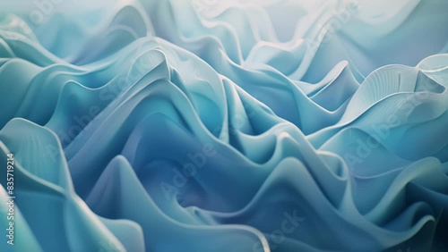 Soft curves and smooth gradients showcase the fluid movement and balance of the converging forces at high energies. photo