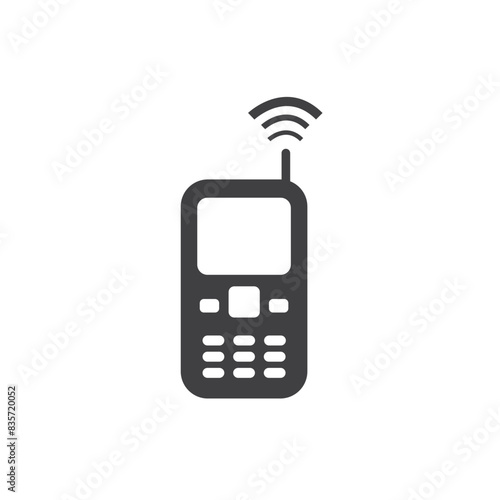 Telephone icon flat design