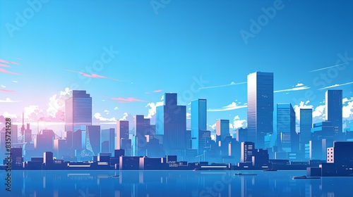 Visualizing Business Excellence amazing anime background 