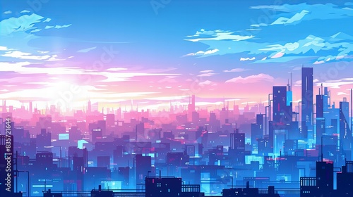 Visualizing Tech Innovations amazing anime background 