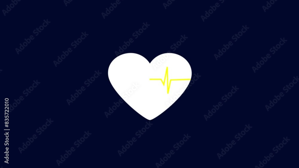 Digital Heartbeat Plus Animation. heartbeat line. Digital Heartbeat Plus Animation. heartbeat line.