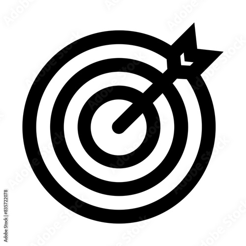 Target Arrow dart archer line icon