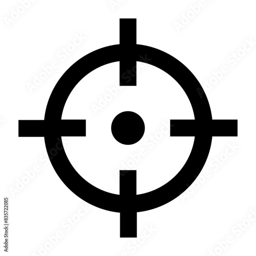 Target aim scope line icon