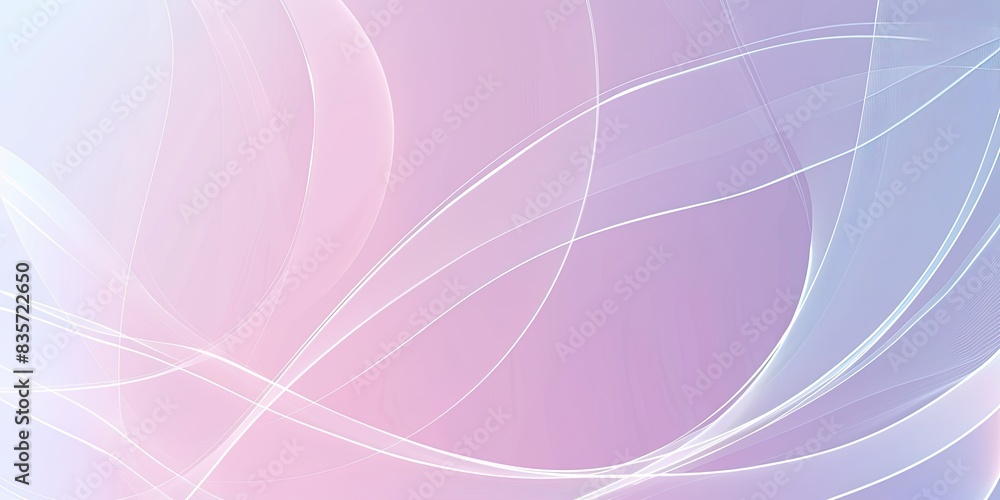 A gradient background with Baby Blue and Lavender colors, featuring thin white lines in the shape of circles on top. The curves of these lines create an abstract design A gradient background with Baby Blue and Lavender colors, featuring thin white lines in the shape of circles on top. The curves of these lines create an abstract design