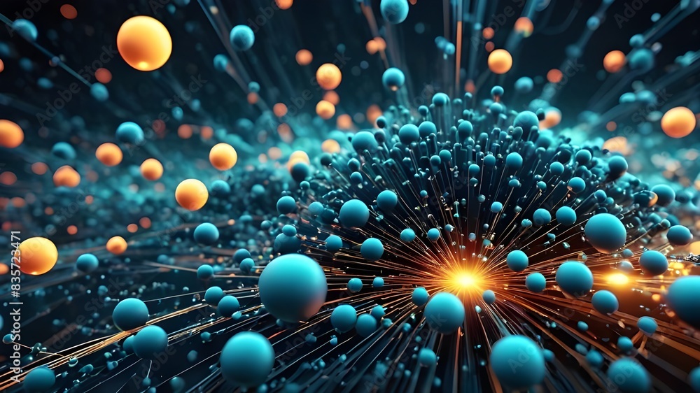 Modern digital abstract 3D background. Can be used in the description of network abilities, technological processes, digital storages, science, education, etc Modern digital abstract 3D background. Can be used in the description of network abilities, technological processes, digital storages, science, education, etc