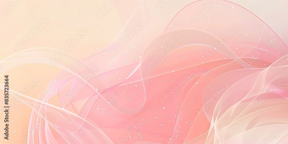 Colorful gradient background with thin lines, simple and elegant curves on a Soft Peach and Light Rose gradient background, lines and circles Colorful gradient background with thin lines, simple and elegant curves on a Soft Peach and Light Rose gradient background, lines and circles