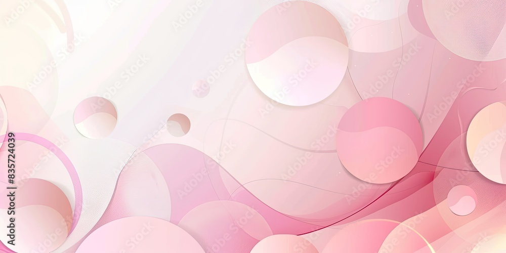 Light Cream and Soft Pink gradient background with geometric shapes, simple design for social media banner, vector illustration Light Cream and Soft Pink gradient background with geometric shapes, simple design for social media banner, vector illustration