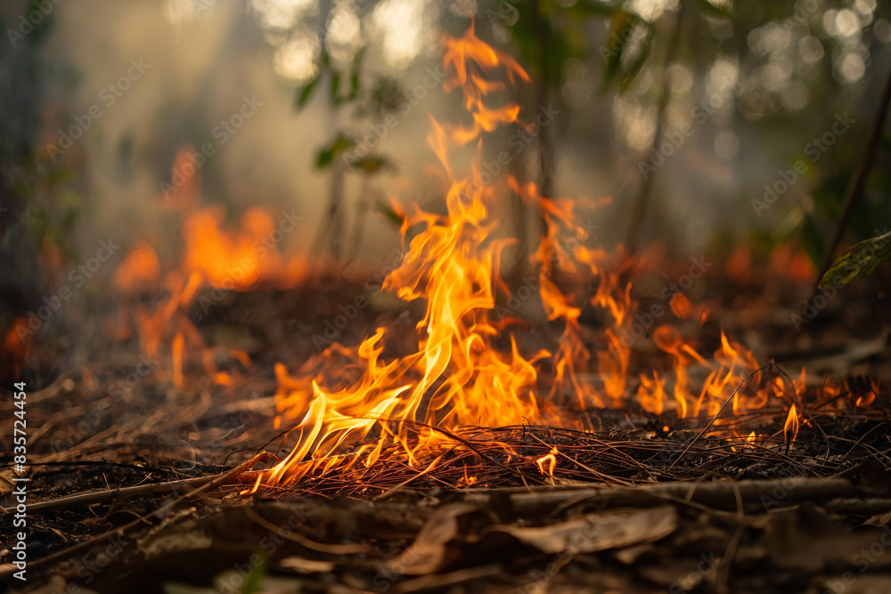 Intense Forest Fire. Generative AI Intense Forest Fire. Generative AI
