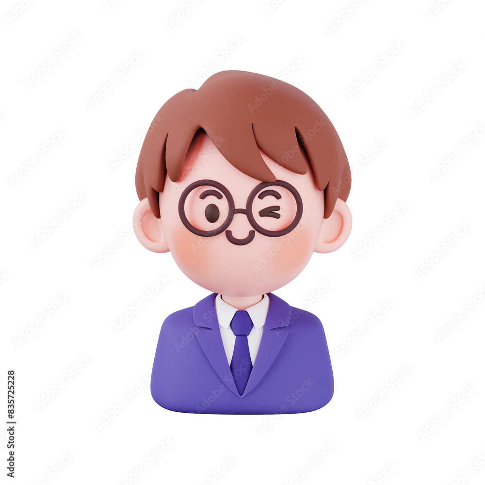 3D 학생 캐릭터 두상 3D 학생 캐릭터 두상