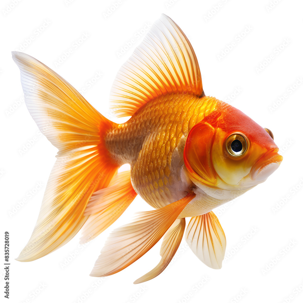 goldfish isolated on white goldfish isolated on white