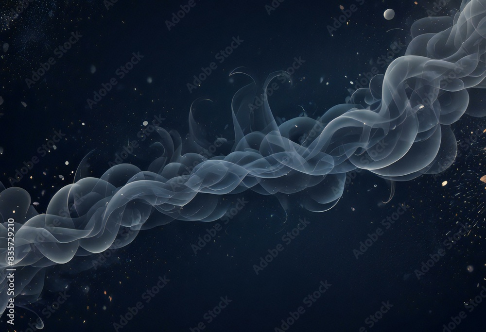 Obraz premium Abstract smoke in black background.