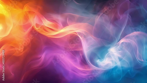 Wallpaper Mural Swirling clouds of mist and light blur together blurring the lines between distinct forces and highlighting their unification at high energies. Torontodigital.ca