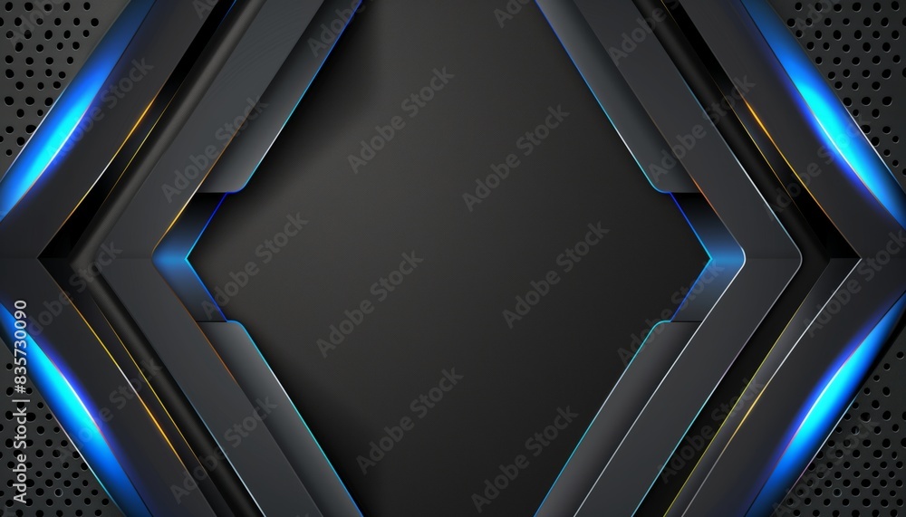 Obraz premium technology concept background with glowing neon, illustration design template