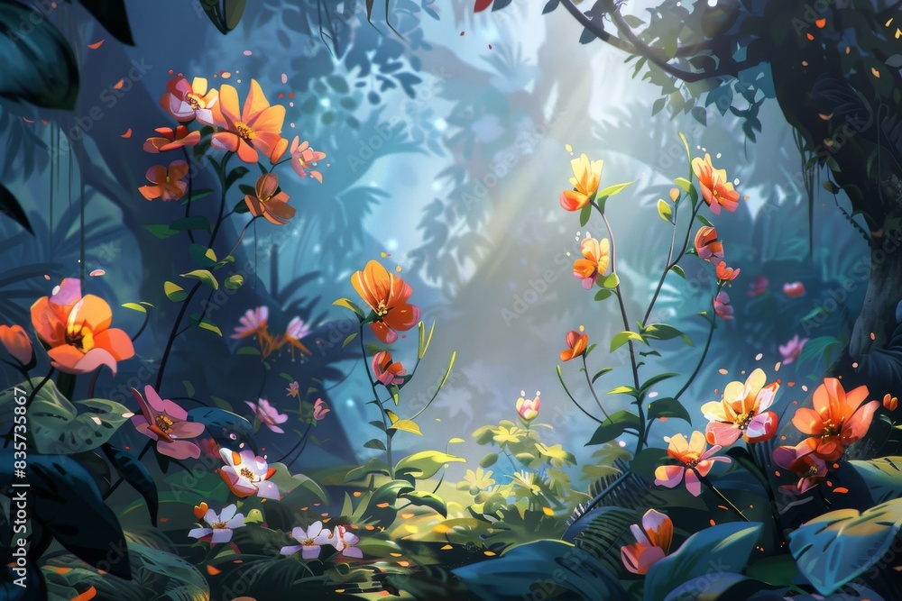 A calm and soothing natural landscape for your art A calm and soothing natural landscape for your art