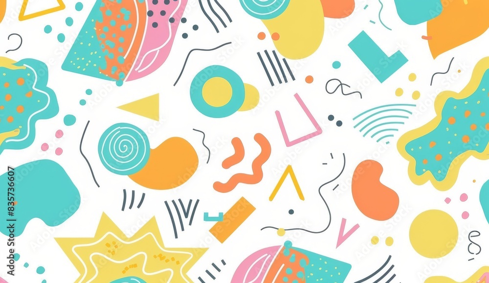 Abstract background, colorful shapes and patterns with white backgrounds, minimalist line drawings, simple lines, hand drawn doodles, yellow orange teal green red palette, white dots, line work Abstract background, colorful shapes and patterns with white backgrounds, minimalist line drawings, simple lines, hand drawn doodles, yellow orange teal green red palette, white dots, line work