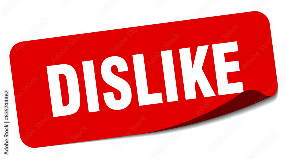 dislike sticker. dislike label dislike sticker. dislike label