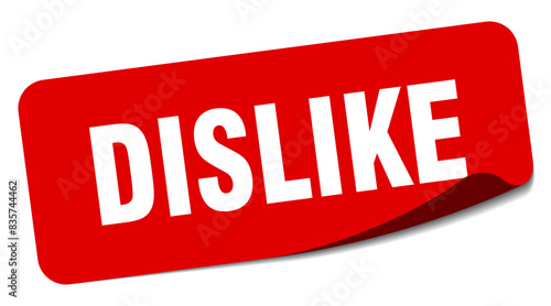 dislike sticker. dislike label