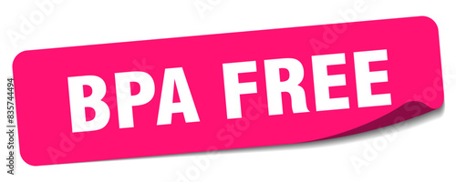 bpa free sticker. bpa free label