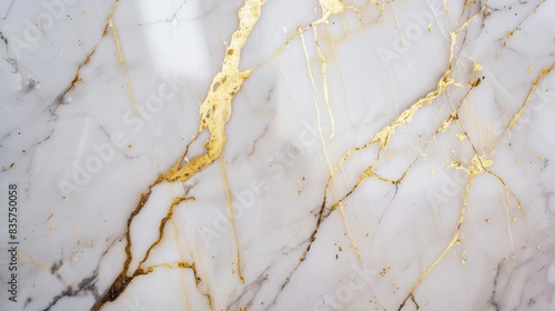 Carrara White color marble luxury, with gold streaks, website background 