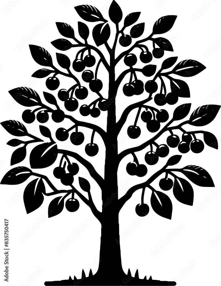 Obraz premium Cherry Tree icon 11