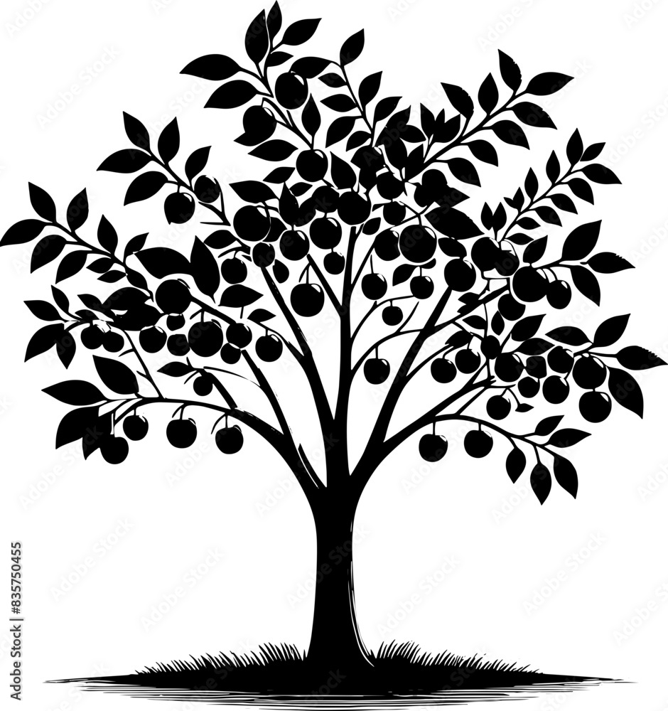 Obraz premium Cherry Tree icon 6