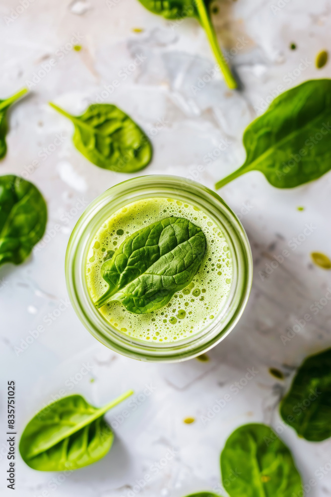 Healthy Green Smoothie in Jar Healthy Green Smoothie in Jar