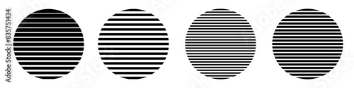 Vintage retro sun logo circle. Old vector design sunrise sunset.